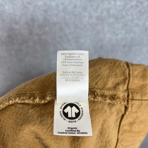 Everlane Beige The Canvas Organic Cotton Full Zip Hooded Anorak Jacket Sz Medium - Picture 9 of 12
